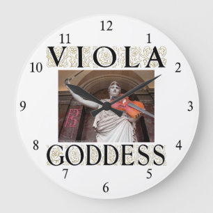 Viola Goddess Große Wanduhr