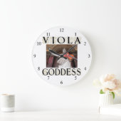Viola Goddess Große Wanduhr (Zuhause)