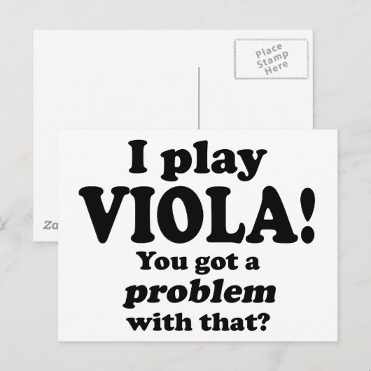 Viola got ein Problem damit, Postkarte (Vorne/Hinten)