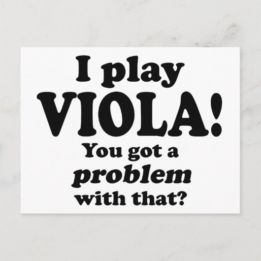 Viola got ein Problem damit, Postkarte (Vorderseite)