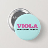 Viola-Haltungs-Musik-Geschenk Button (Vorne & Hinten)