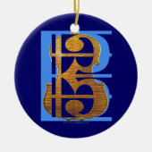 Viola in AltClef Keramikornament (Vorne)