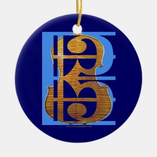 Viola in AltClef Keramikornament (Vorne)