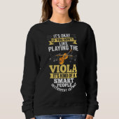 Viola Instrument Music Notes Player Lesson Beginne Sweatshirt (Vorderseite)