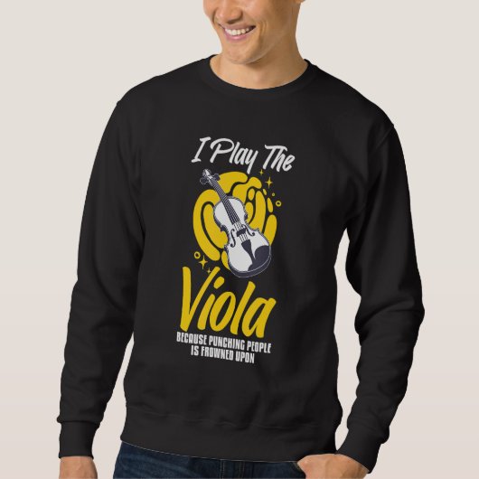 Viola Instrument Music Notes Player Lesson Beginne Sweatshirt (Vorderseite)