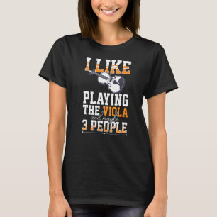 Viola Instrument Musiknotens Spielunterricht Begin T-Shirt