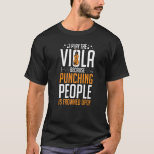 Viola Instrument Musiknotens Spielunterricht Begin T-Shirt