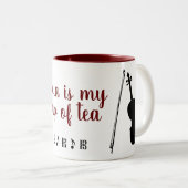 Viola ist die Tasse meines Tees (dunkelrot) (VorderseiteRechts)