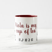 Viola ist die Tasse meines Tees (dunkelrot) (Mittel)
