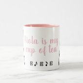 Viola ist die Tasse meines Tees (rosa) (Mittel)