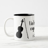 Viola ist die Tasse meines Tees (schwarz) (Links)