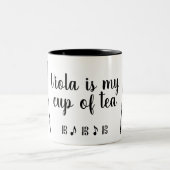 Viola ist die Tasse meines Tees (schwarz) (Mittel)