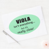 Viola ist nicht alles ovale Aufkleber (Umschlag)