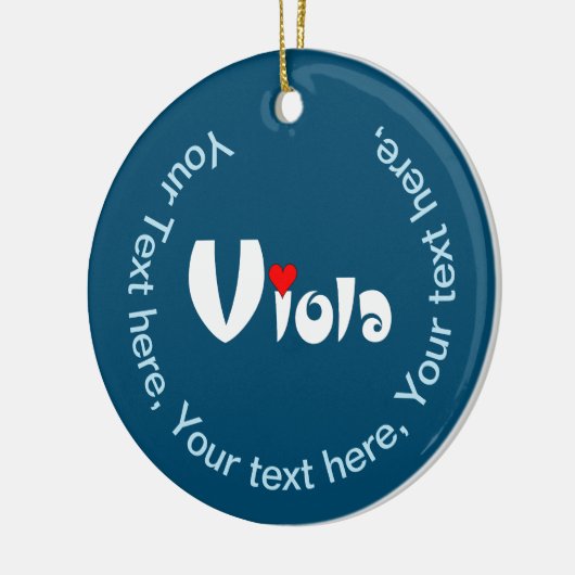 Viola Kleines Herz Keramik Ornament (Links)