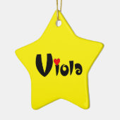 Viola Kleines Herz Keramik Ornament (Links)