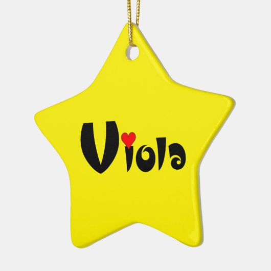 Viola Kleines Herz Keramik Ornament (Links)