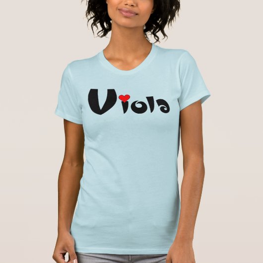 Viola Kleines Herz T-Shirt (Vorderseite)