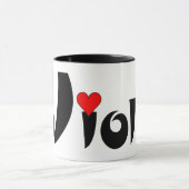 Viola Kleines Herz Tasse (Zentrum)