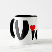 Viola Kleines Herz Tasse (Vorderseite Links)