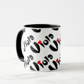 Viola Kleines Herz Tasse (Vorderseite Links)