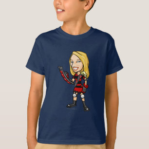 Viola Krawk Insel-Personal-Spieler T-Shirt