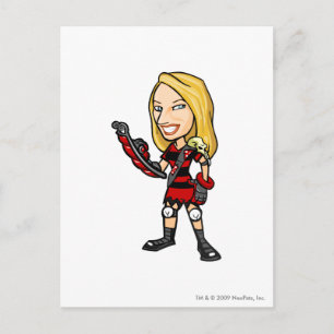 Viola Krawk Island Staff Player Postkarte