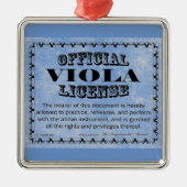 Viola License Metal Ornament (Vorne)