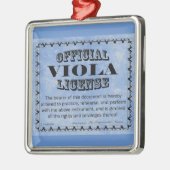 Viola License Metal Ornament Aus Metall (Links)