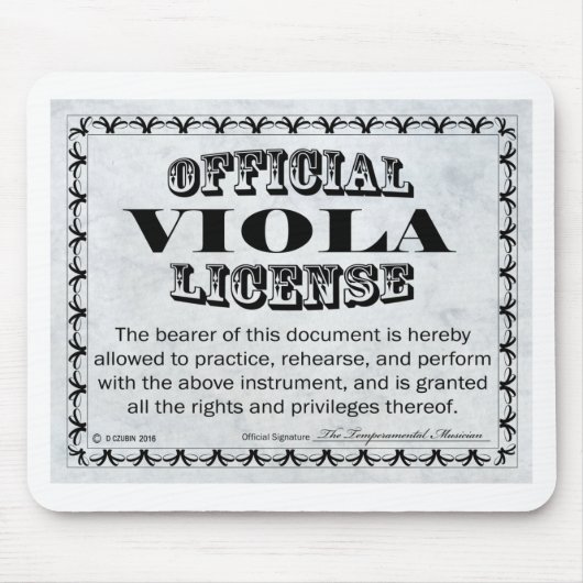 Viola Lizenz Mousepad (Vorne)