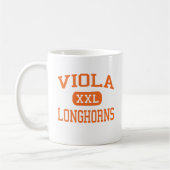 Viola - Longhorns - Highschool - Viola Arkansas Kaffeetasse (Links)