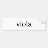 Viola Music Autoaufkleber (Vorne)