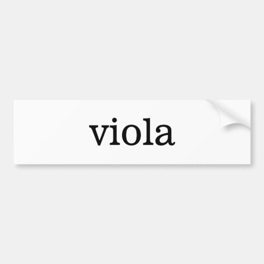 Viola Music Autoaufkleber (Vorne)