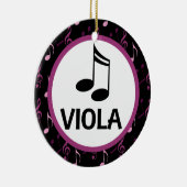 Viola-Musik-Weihnachtsorchester-Verzierung Keramikornament (Rechts)
