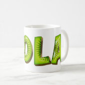 Viola Name Kiwi Style Tasse Teetasse Kaffeetasse (VorderseiteRechts)
