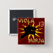 Viola Ninja Button (Vorne & Hinten)