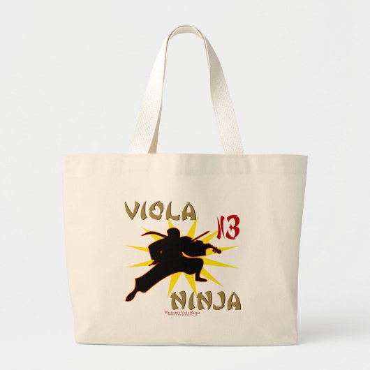 Viola Ninja Jumbo Stoffbeutel (Vorne)