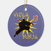 Viola Ninja Keramikornament (Links)