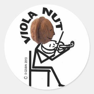 Viola Nut Runder Aufkleber