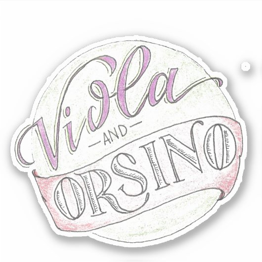 Viola + Orsino Aufkleber (Vorderseite)