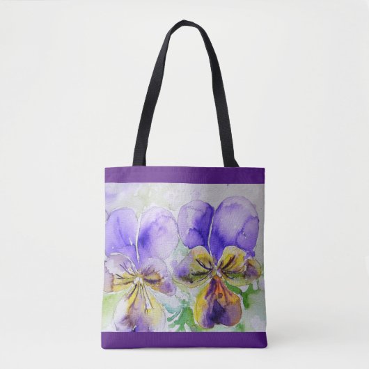 Viola Pansy Purple Blumen Blumenzwiebeln Girls del Tasche (Vorderseite)