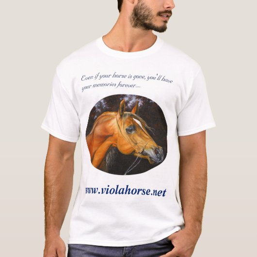 Viola-Pferd T-Shirt (Vorderseite)