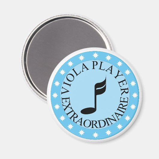 Viola Player Extraordinaire Magnet (Vorderseite/Rückseite)
