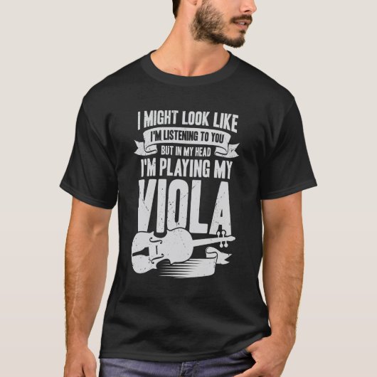 Viola Player Music Instrument Violist Gift T-Shirt (Vorderseite)