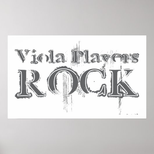 Viola Players Rock Poster (Vorne)