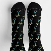 Viola Playing Stickman Socken (Oben)