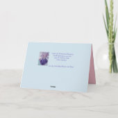 Viola Purple Blumen Sie sind Lieblingskarte Karte (Rückseite)