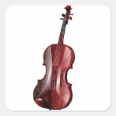 Viola Quadratischer Aufkleber (Vorderseite)