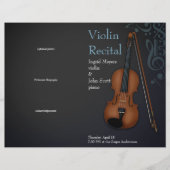 Viola "Schwarz-Blau-Geige" - Gefaltete Erwägung (Vorderseite)