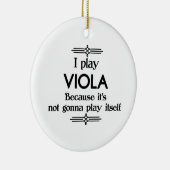 Viola - Spielen Sie sich selbst Funny Deko Music Keramik Ornament (Rechts)
