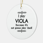Viola - Spielen Sie sich selbst Funny Deko Music Keramik Ornament (Links)